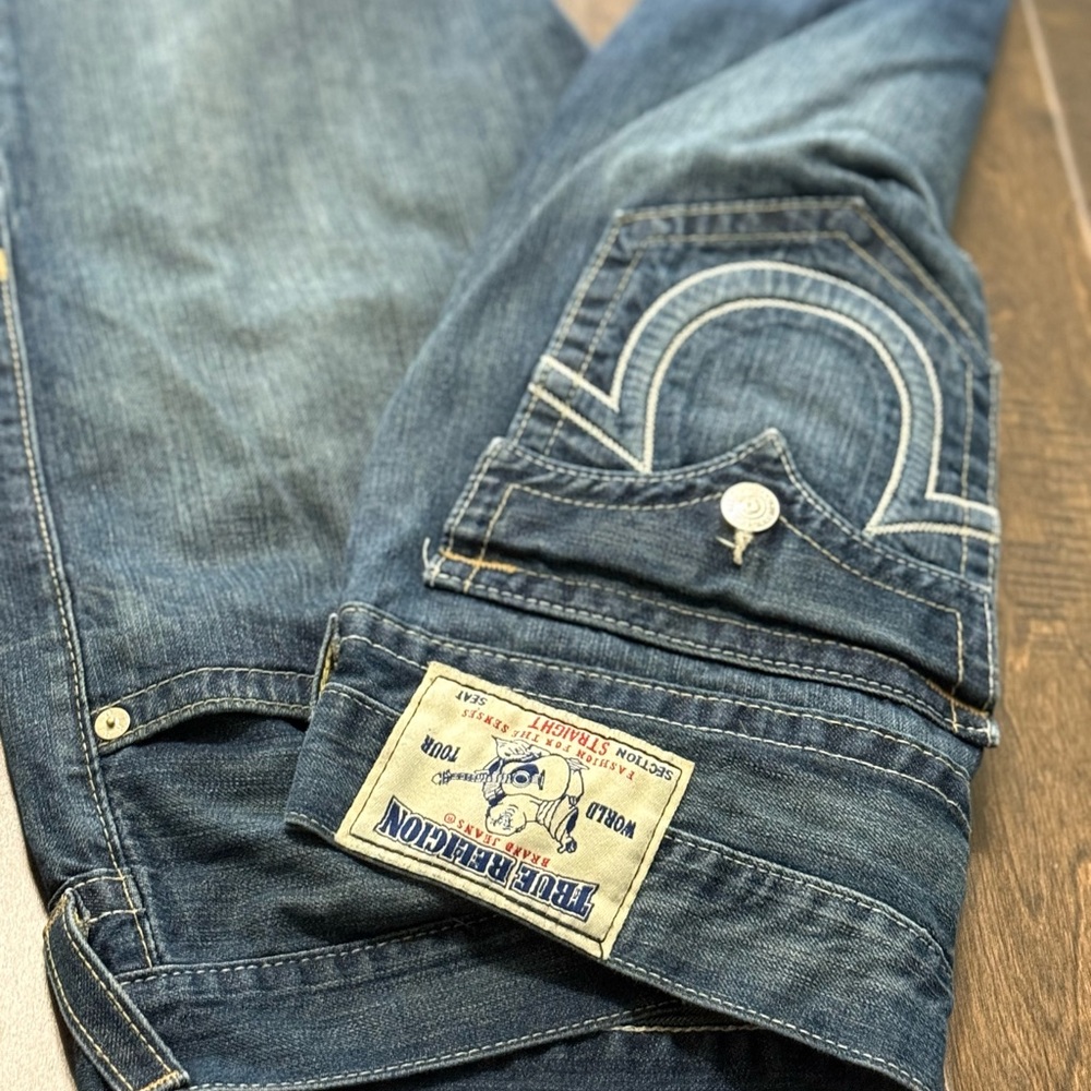 True Religion Men's Indigo Relaxed Jeans